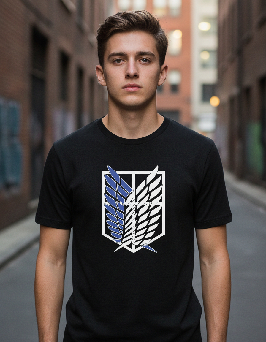 Remera Ataque De Titanes Logo Serigrafia