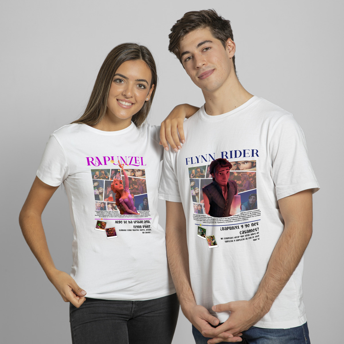 Remera San Valentin, Rapunzel Y Flynn , Novios Precio Por 2 - Imagen 10