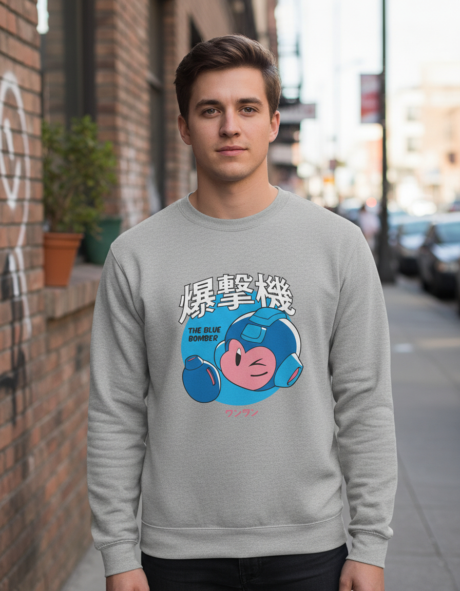 Buzo The Blue Bomberman Memoestampados - Imagen 8