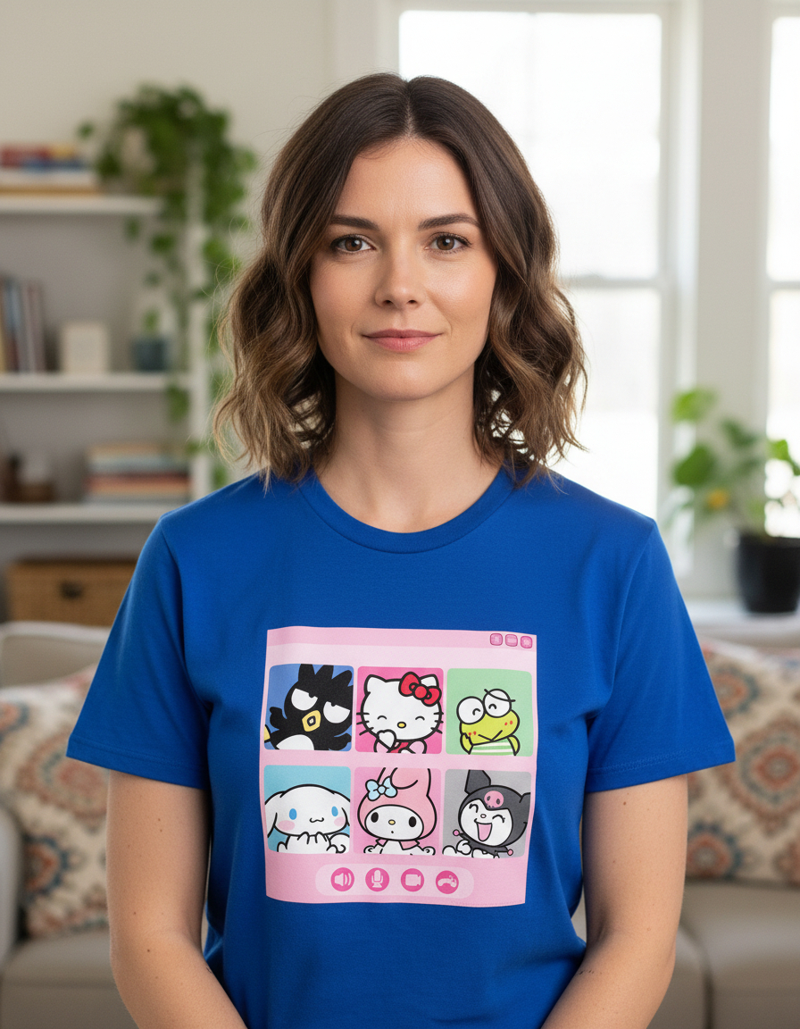 Remera: Hello Kitty Y Sus Amigos Memoestampados - Imagen 4