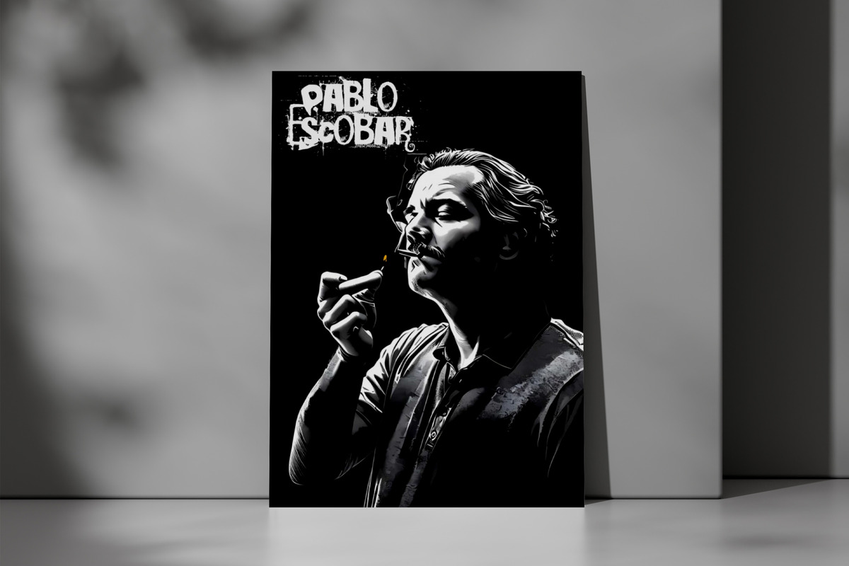 Cuadro 610 Pablo Escobar 70x100 Mdf Memoestampados - Imagen 3