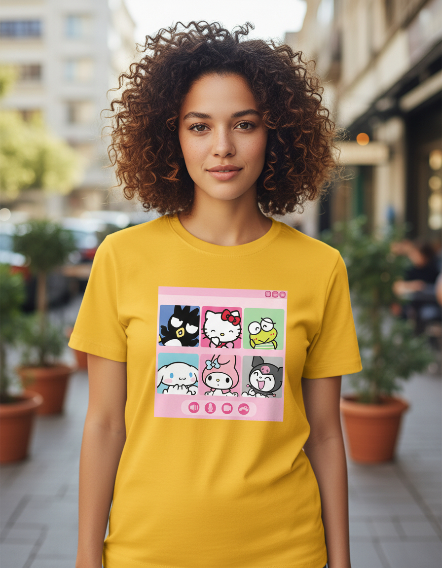 Remera: Hello Kitty Y Sus Amigos Memoestampados - Imagen 13