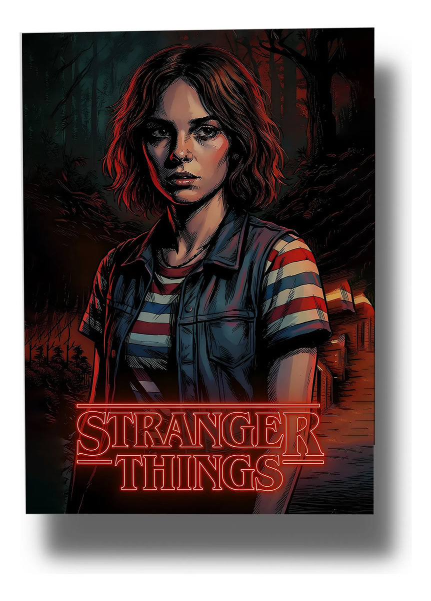 Cuadro 648 Stranger Things 50x70 Mdf Memoestampados