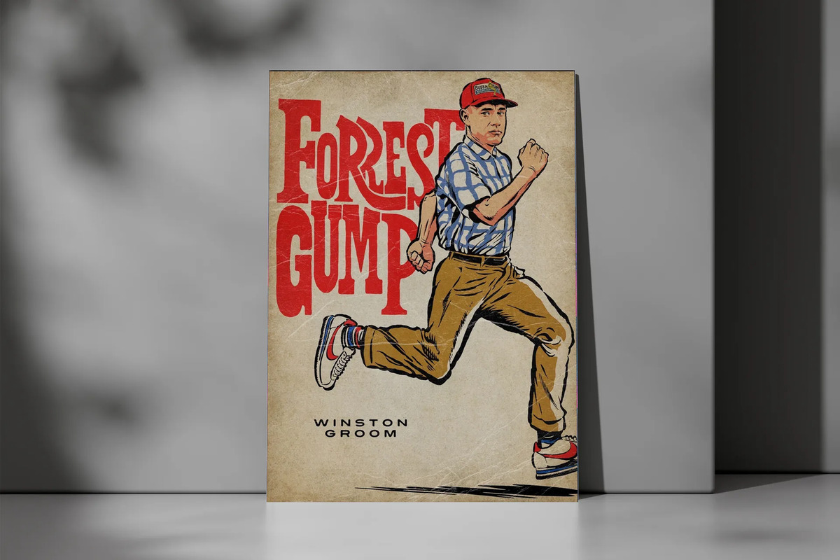 Cuadro 658 Forrest Gump 50x70 Mdf Memoestampados - Imagen 3