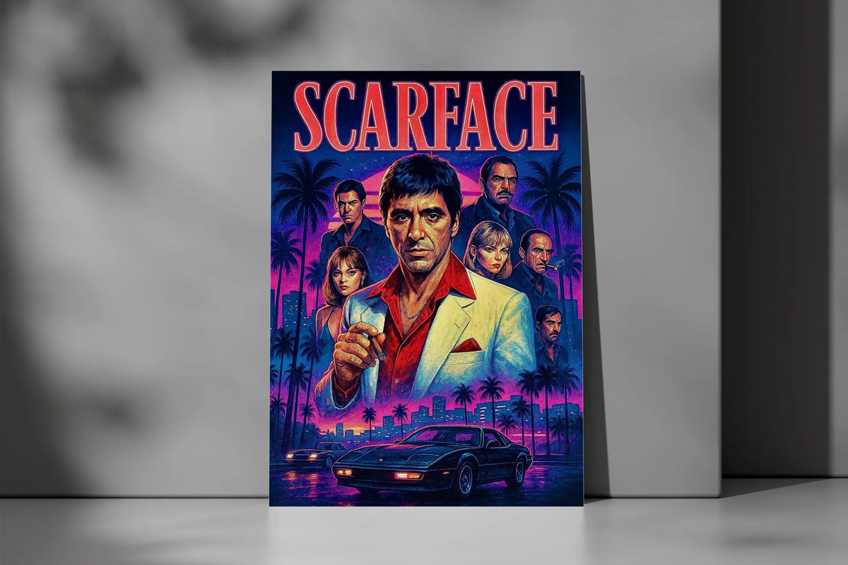 Cuadro 657 Scarface Pelicula 70x100 Mdf Memoestampados - Imagen 3
