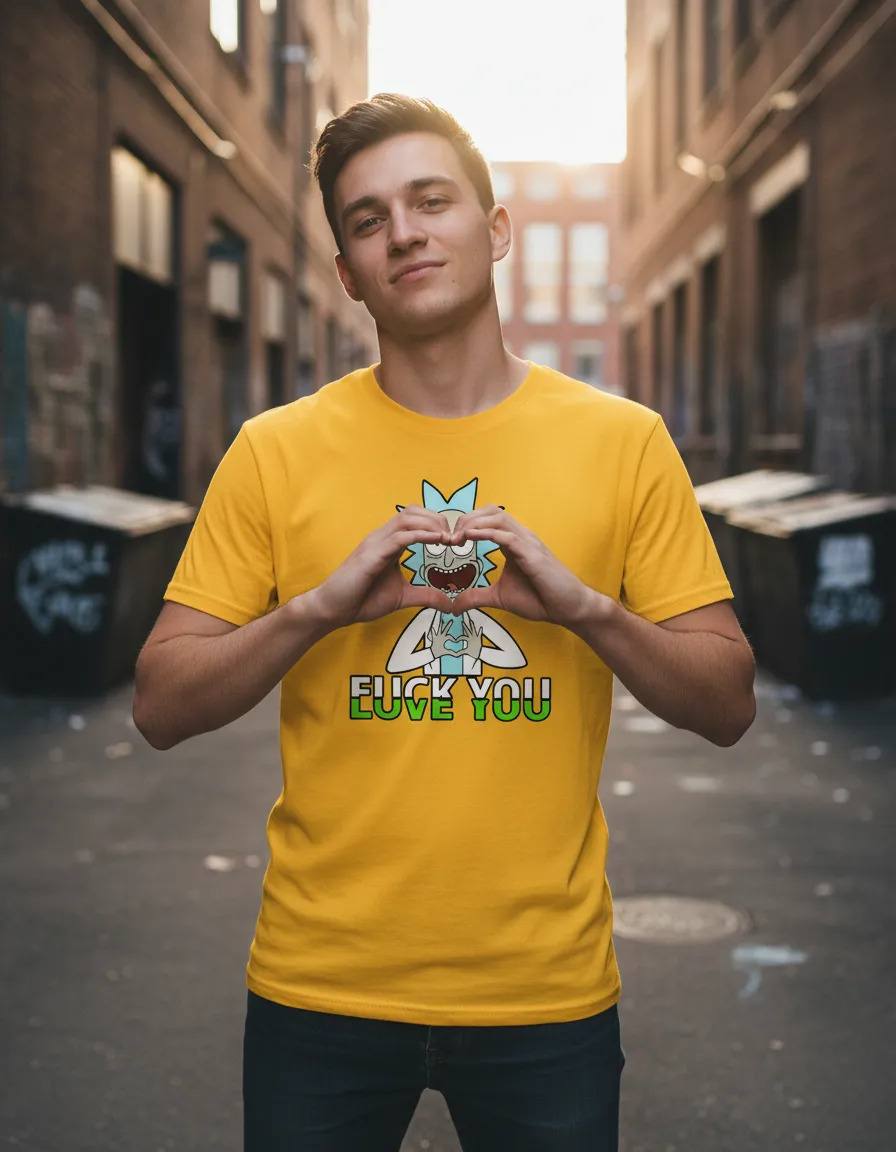 Remera: Rick Love Fuck You Memoestampados - Imagen 5