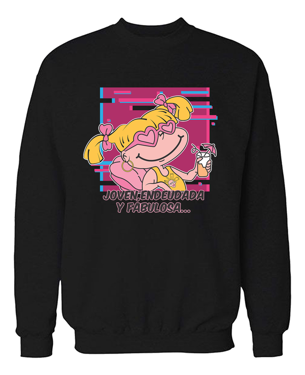 Buzo Joven Endeudada Y Fabulosa Memoestampados - Imagen 2
