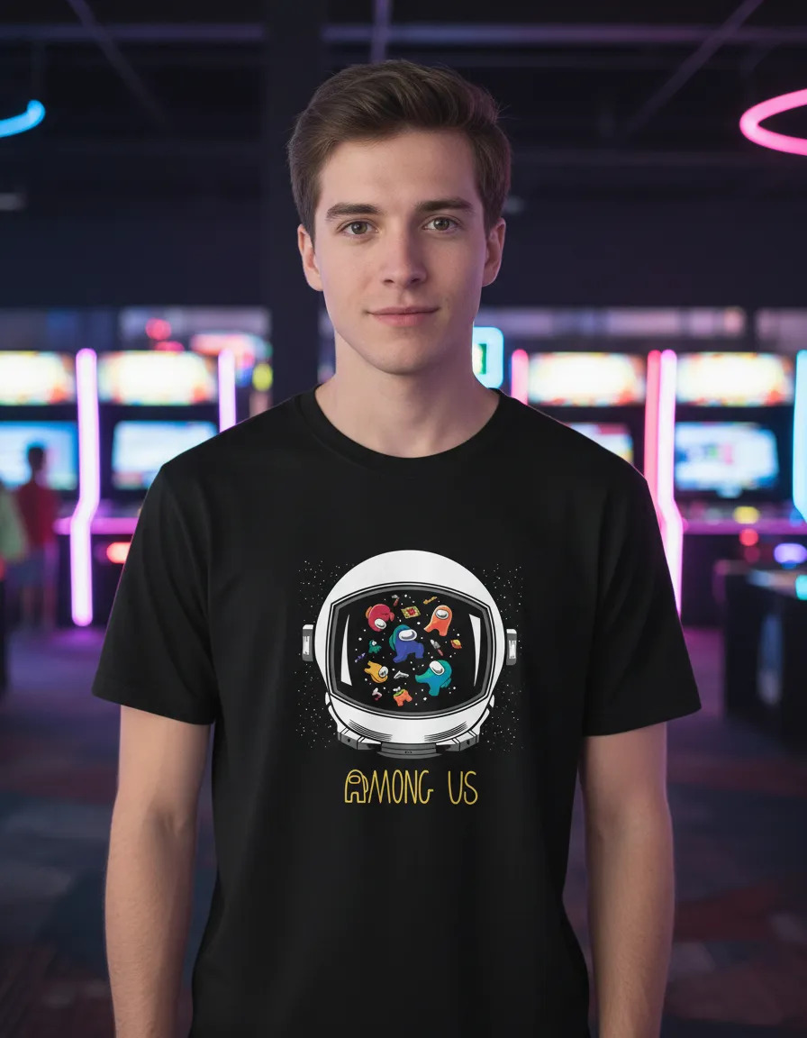 Remera: Amoung Us Space Memoestampados - Imagen 3