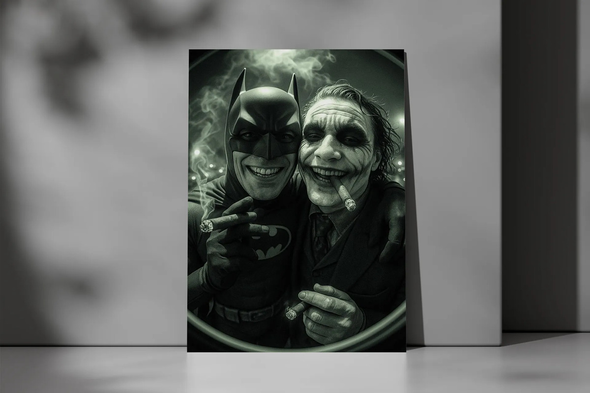 Cuadro 661 Batman Guason Puerta 40x30 Mdf Memoestampados - Imagen 3