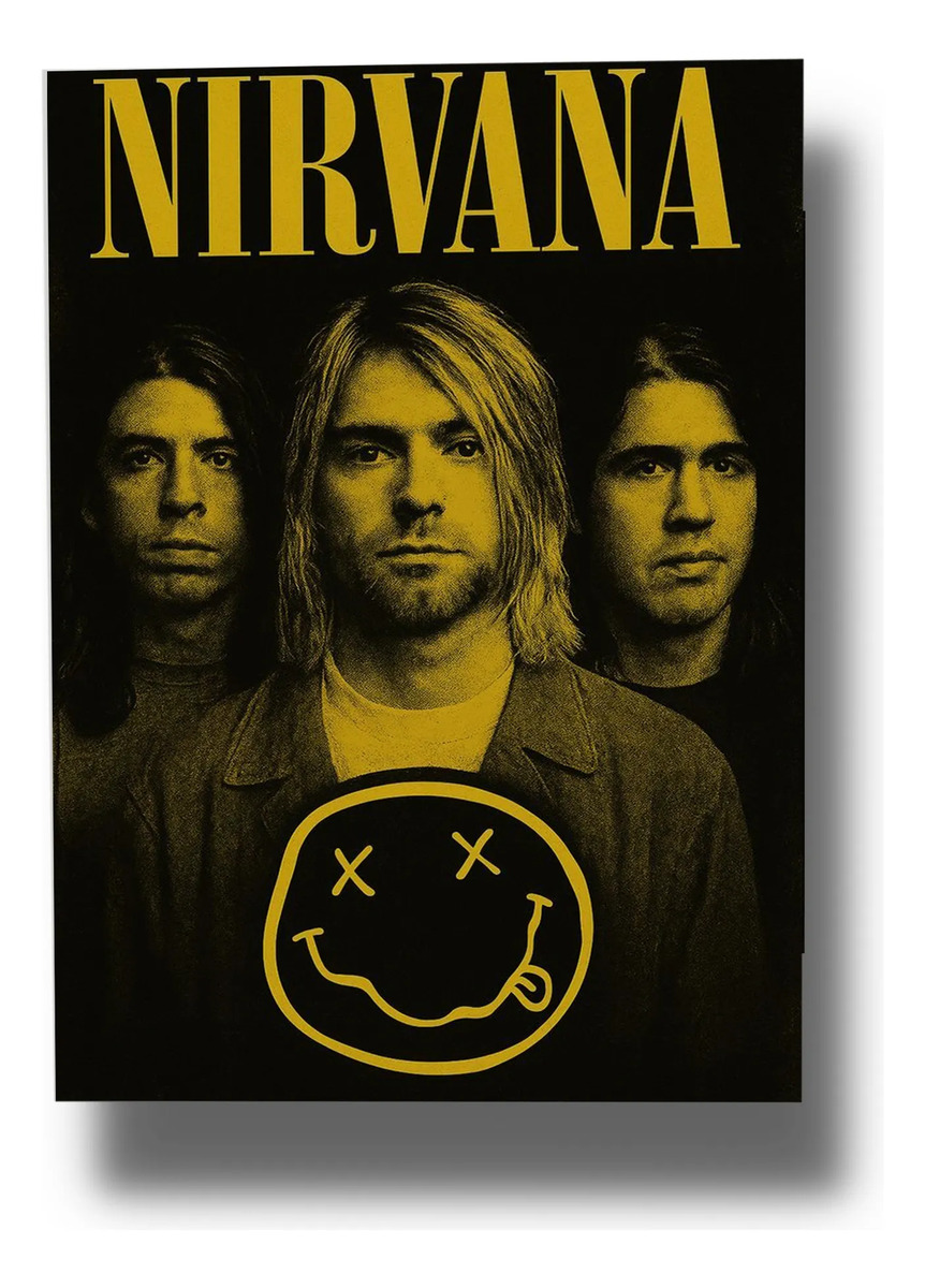 Cuadro 656 Nirvana Rock 40x30 Mdf Memoestampados
