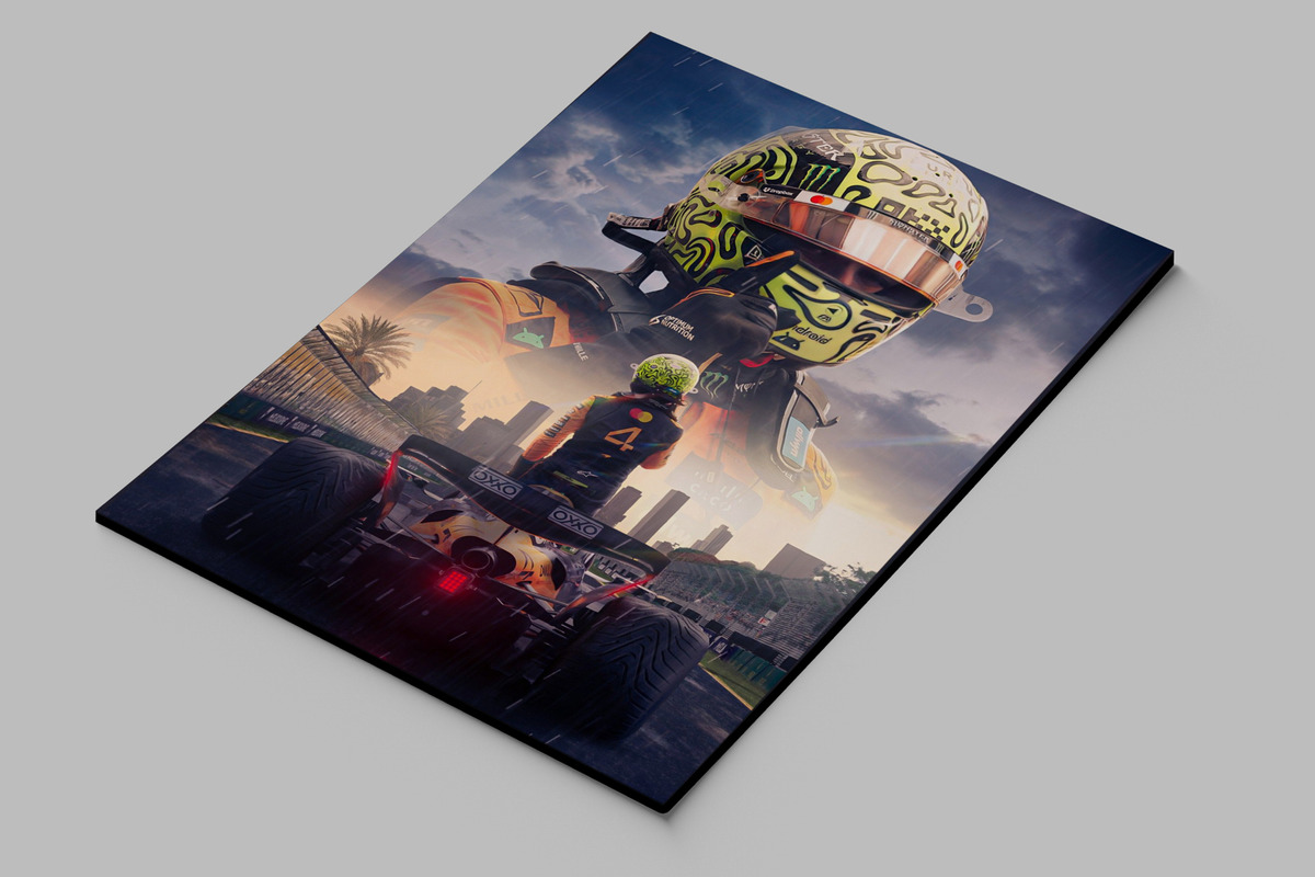 Cuadro 625 Lando Norris F1 70x100 Mdf Memoestampados - Imagen 2