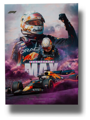 Cuadro 626 Max Verstappen 40x30 Mdf Memoestampados