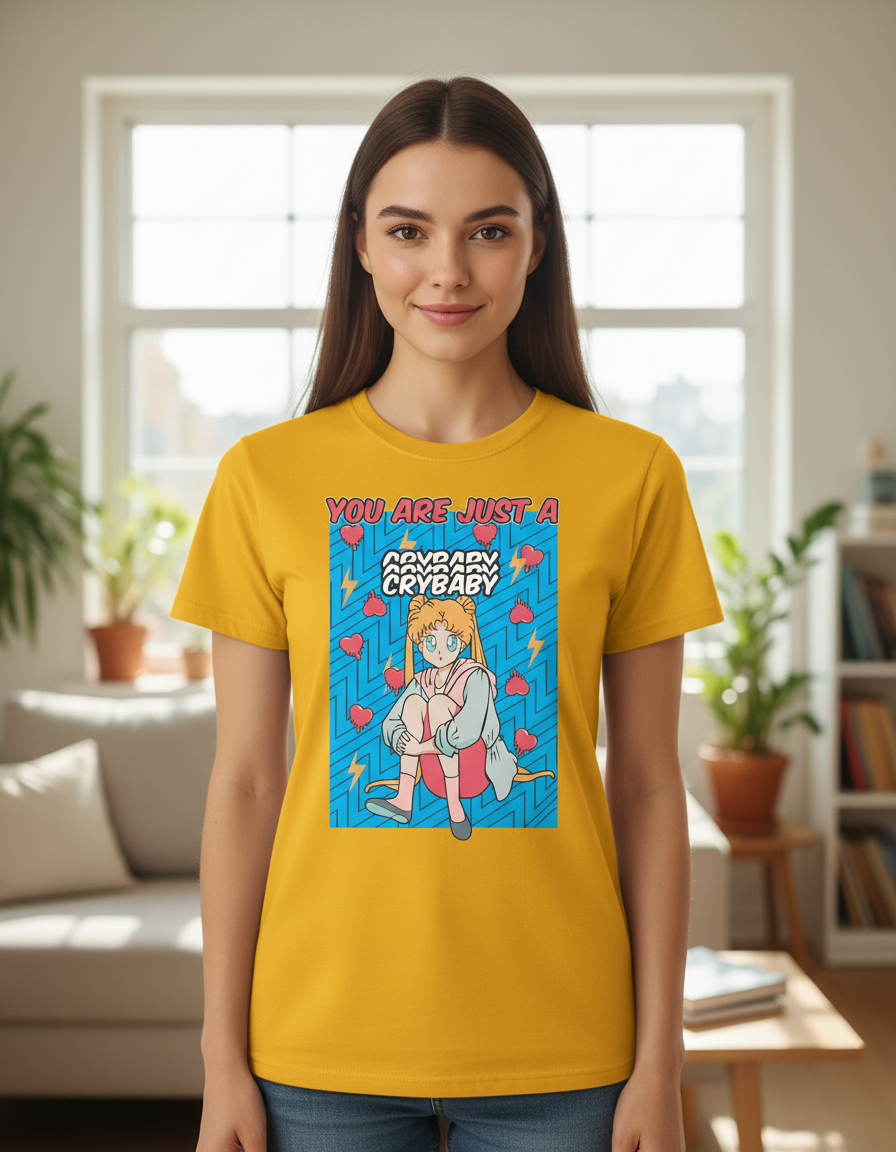 Remera: You Are Just Cry Baby Sailor Moon Memoestampados - Imagen 7