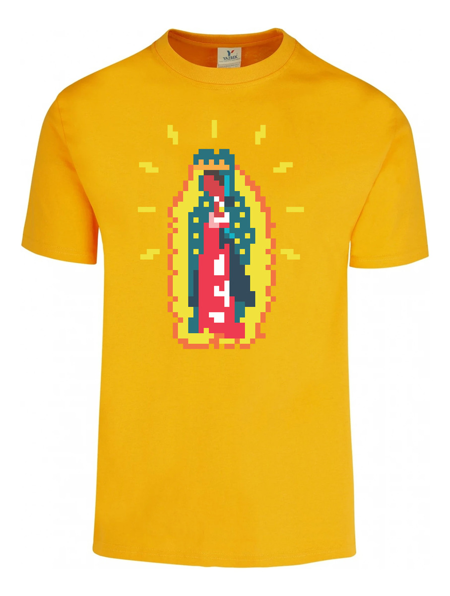 Remera: Virgen De Guadalupe Pixel Memoestampados - Imagen 6