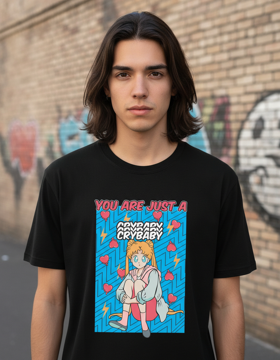Remera: You Are Just Cry Baby Sailor Moon Memoestampados - Imagen 3