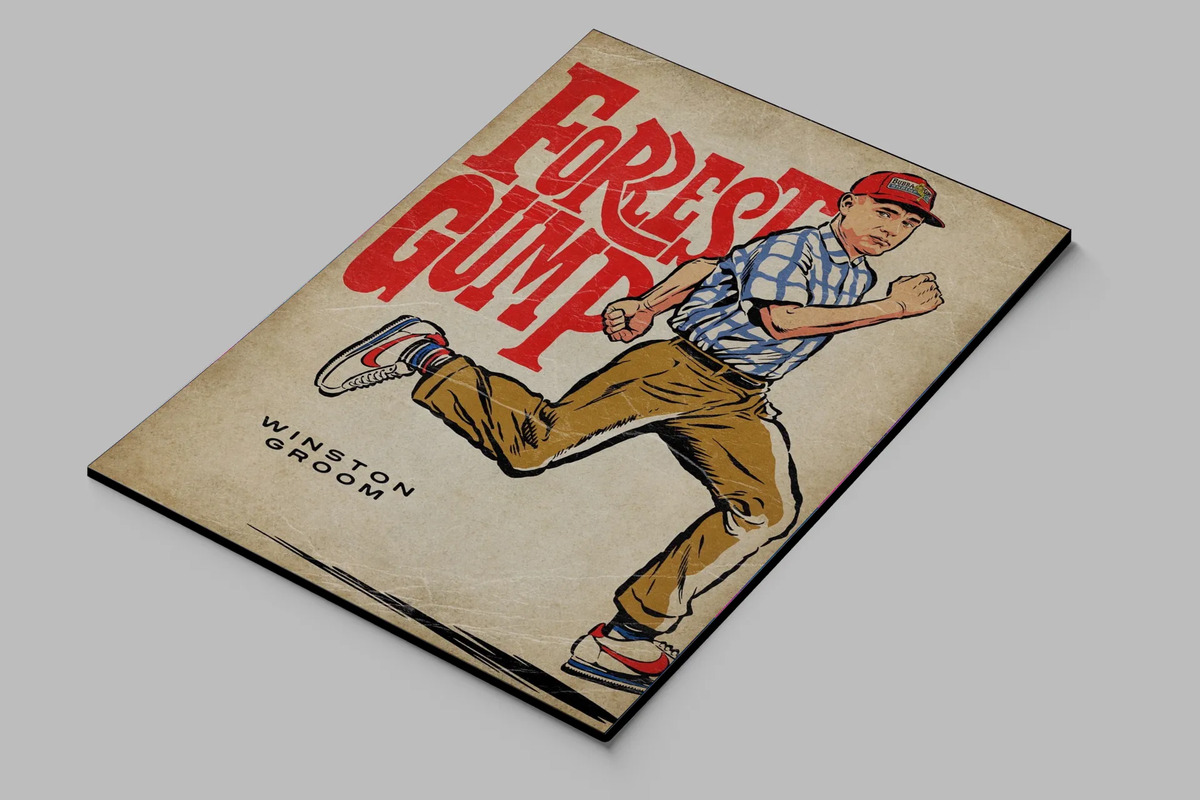 Cuadro 658 Forrest Gump 70x100 Mdf Memoestampados - Imagen 2