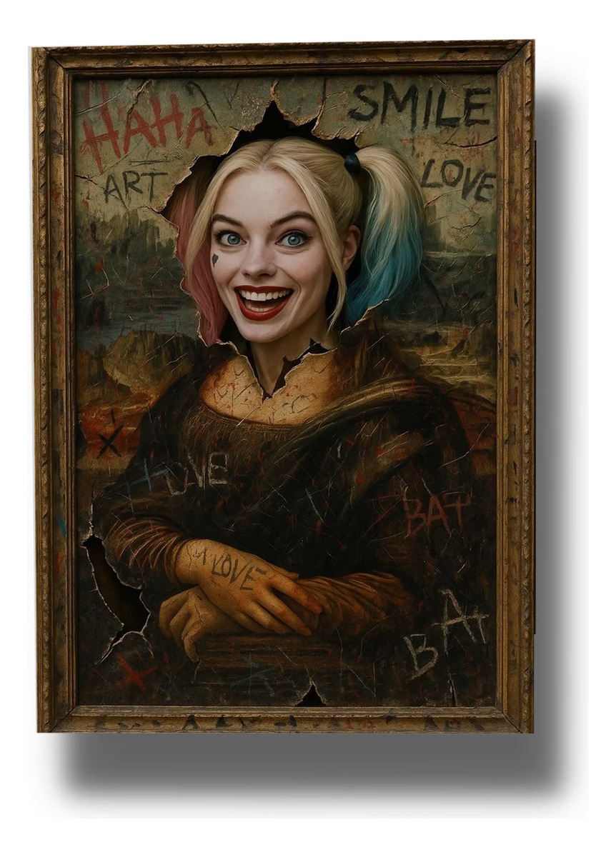 Cuadro 660 Mona Lisa Quinn 50x70 Mdf Memoestampados