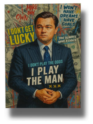 Cuadro 659 El Lobo De Wall Street 70x100 Mdf Memoestampados