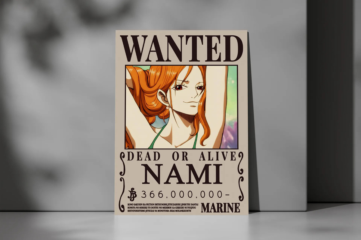 Cuadro 631 Nami Wanted 50x70 Mdf Memoestampados - Imagen 3