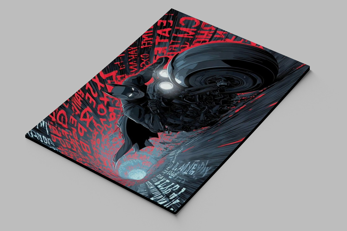 Cuadro 622 Batman Graffiti 70x100 Mdf Memoestampados - Imagen 2