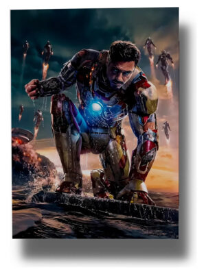 Cuadro 637 Iron Man 40x53 Mdf Memoestampados