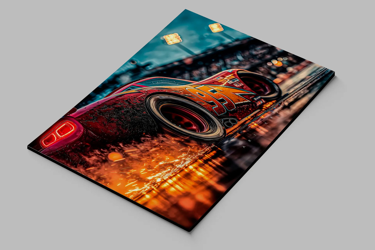 Cuadro 644 Rayo Mcqueen 40x53 Mdf Memoestampados - Imagen 2