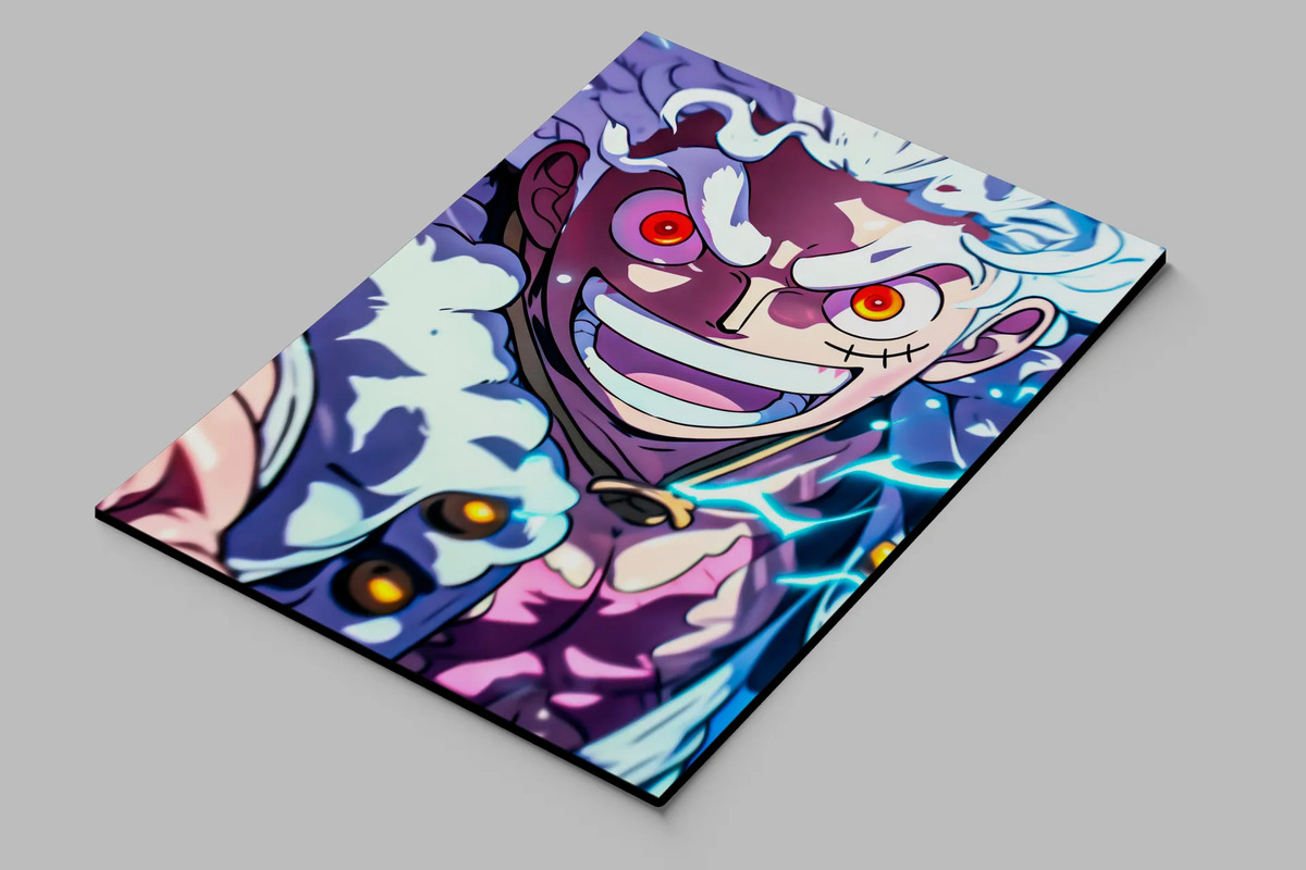 Cuadro 630 Luffy Gear 5 One Piece 40x30 Mdf Memoestampados - Imagen 2