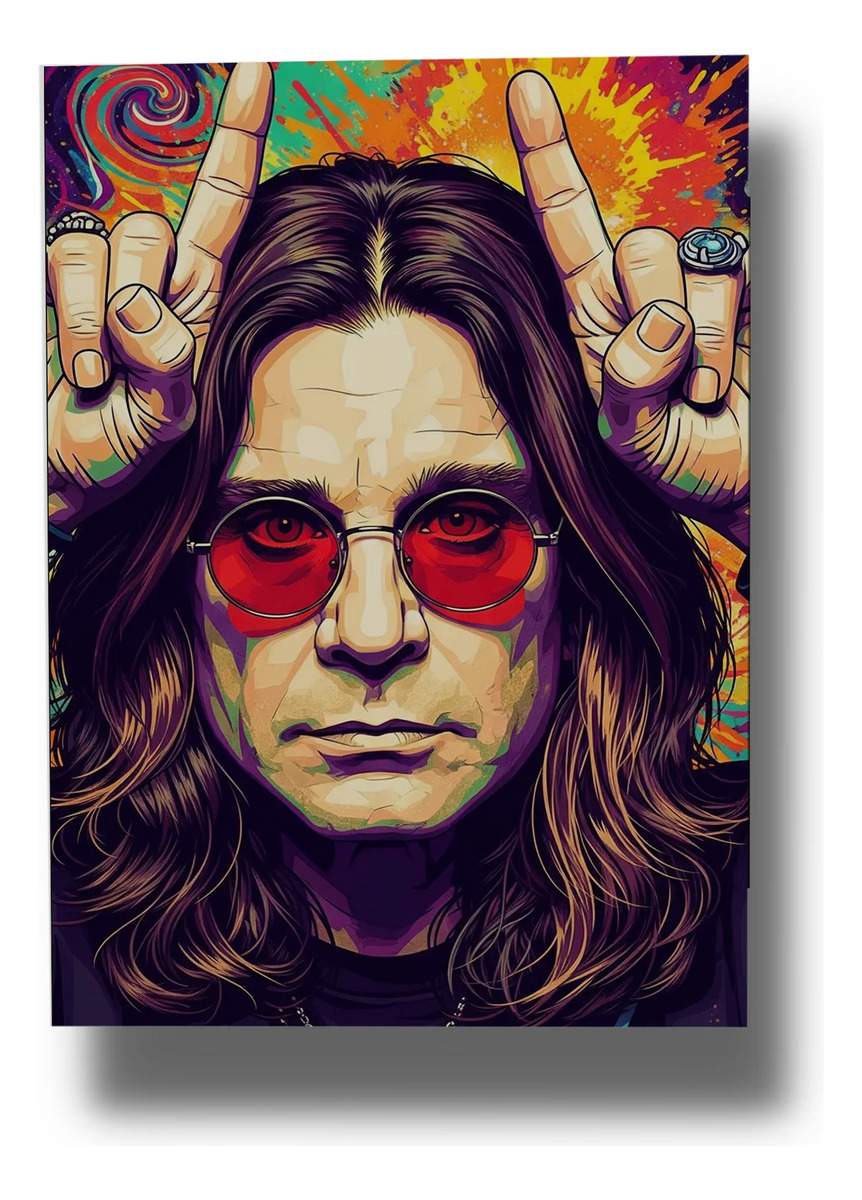 Cuadro 655 Ozzy Osbourne 40x30 Mdf Memoestampados