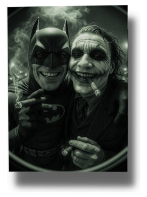 Cuadro 661 Batman Guason Puerta 40x53 Mdf Memoestampados