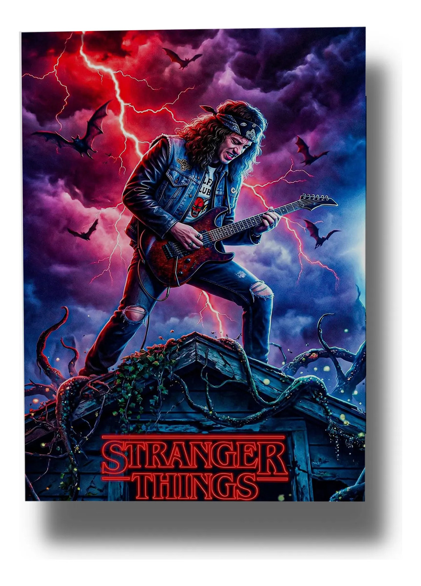 Cuadro 649 Stranger Things 50x70 Mdf Memoestampados