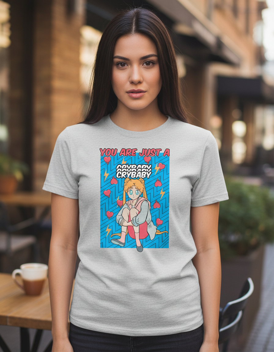 Remera: You Are Just Cry Baby Sailor Moon Memoestampados - Imagen 17