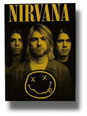 Cuadro 656 Nirvana Rock 70x100 Mdf Memoestampados