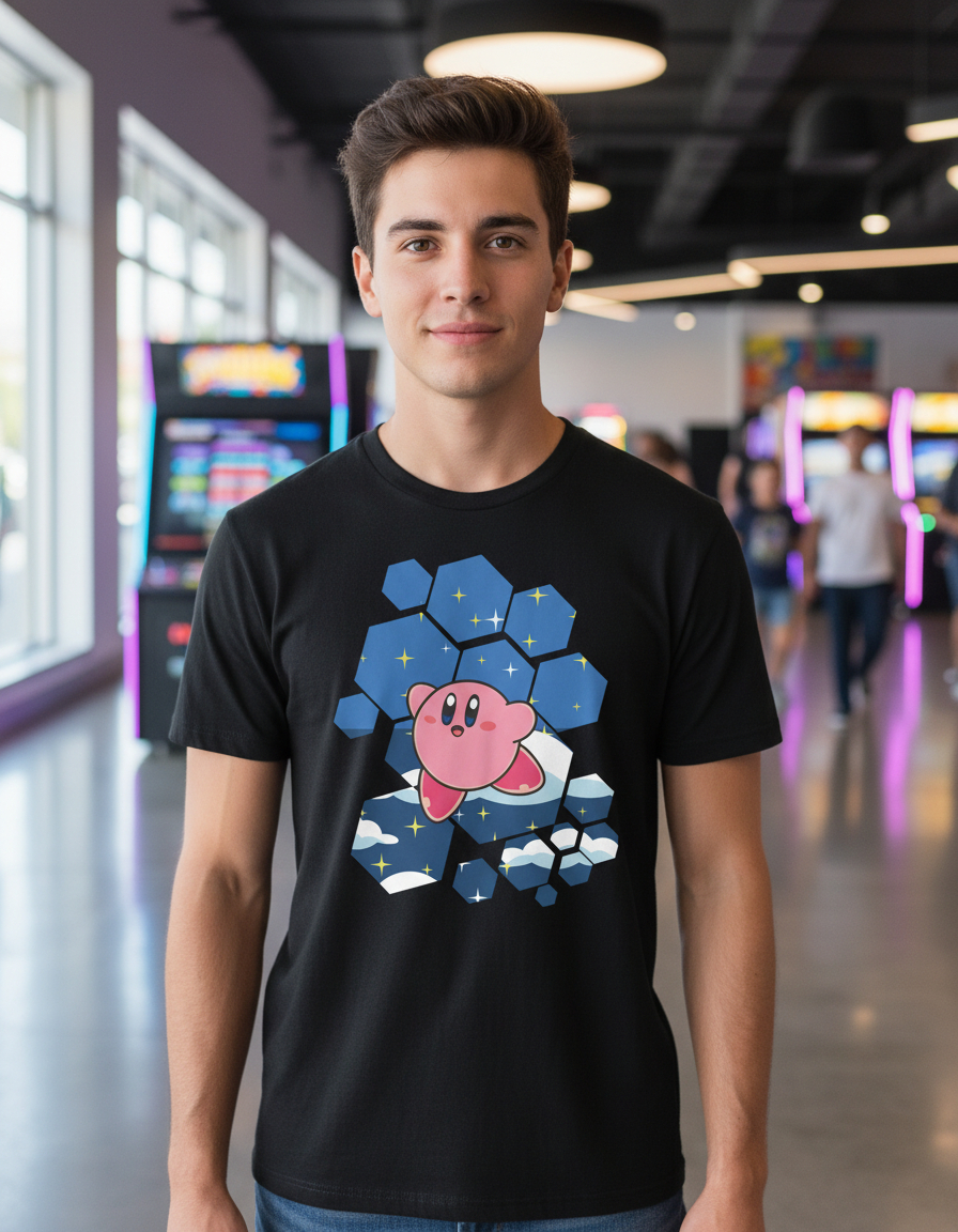 Remera: Kirby Geométrico Memoestampados
