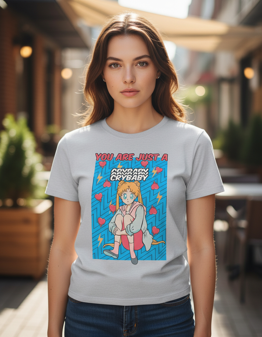 Remera: You Are Just Cry Baby Sailor Moon Memoestampados - Imagen 13