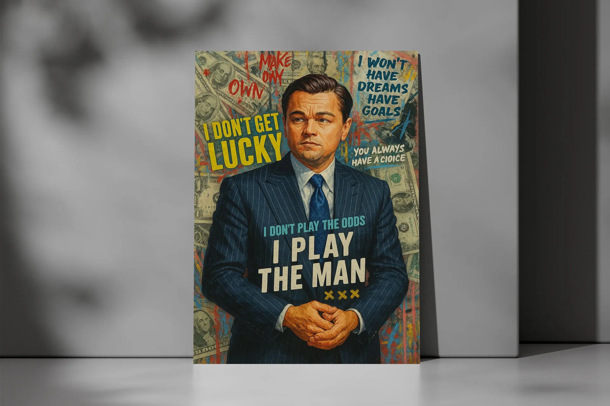 Cuadro 659 El Lobo De Wall Street 40x53 Mdf Memoestampados - Imagen 3