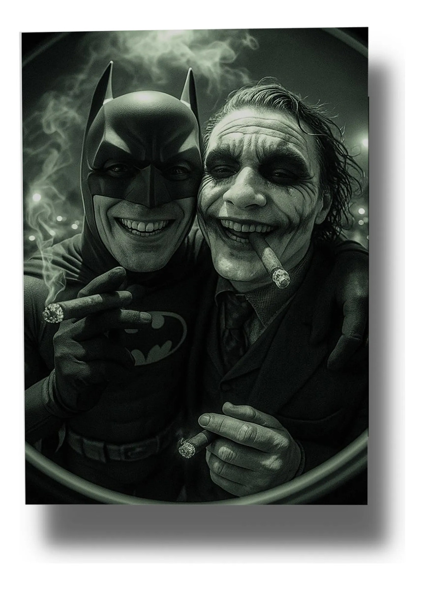 Cuadro 661 Batman Guason Puerta 70x100 Mdf Memoestampados