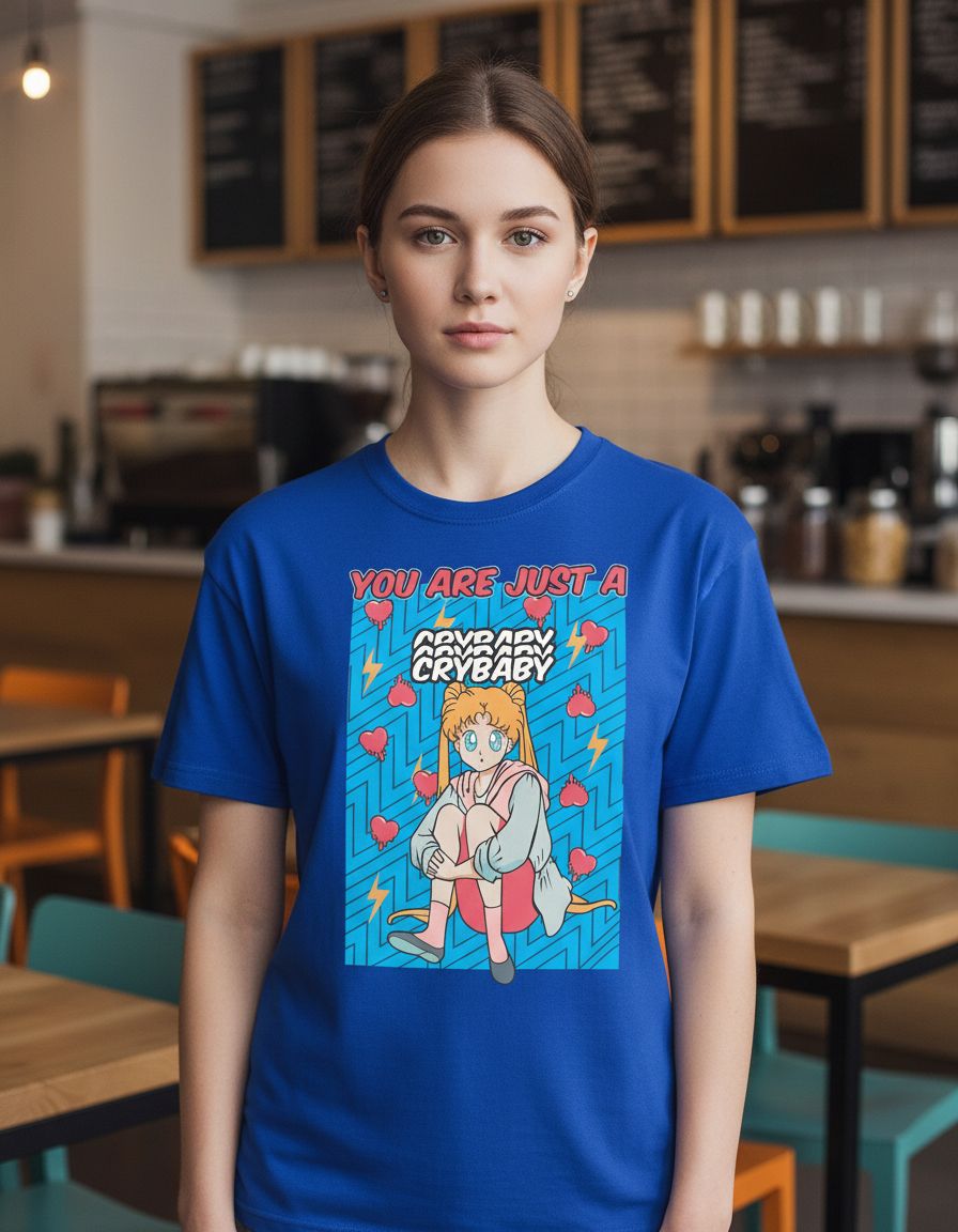 Remera: You Are Just Cry Baby Sailor Moon Memoestampados - Imagen 9