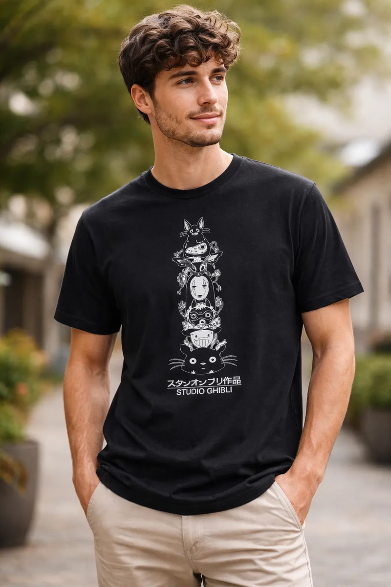 Remera: Studio Ghibli Personajes Memoestampados - Imagen 3
