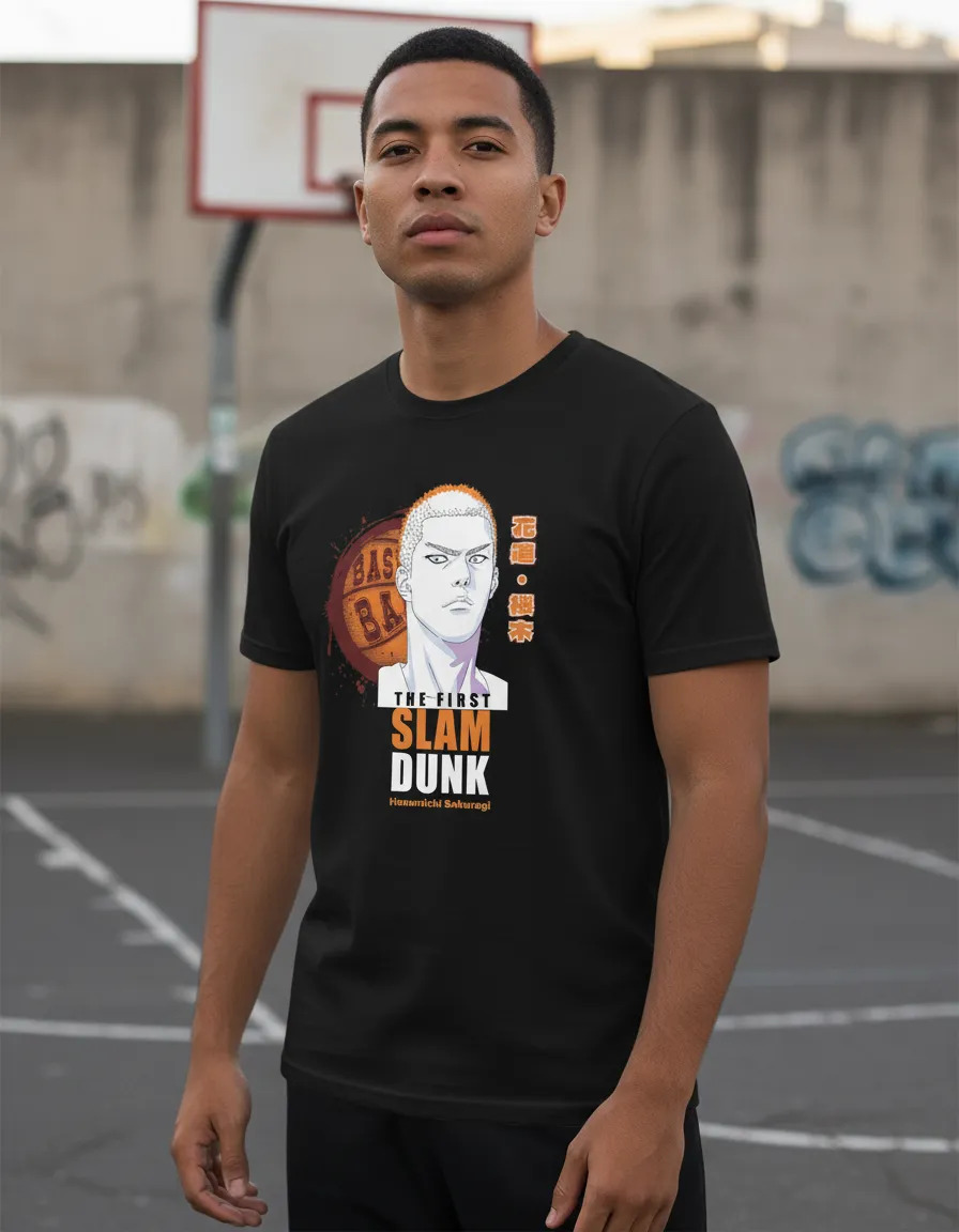 Remera: Hanamichi Sakuragi Slam Dunk Memoestampados - Imagen 3