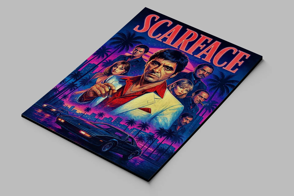 Cuadro 657 Scarface Pelicula 40x53 Mdf Memoestampados - Imagen 2