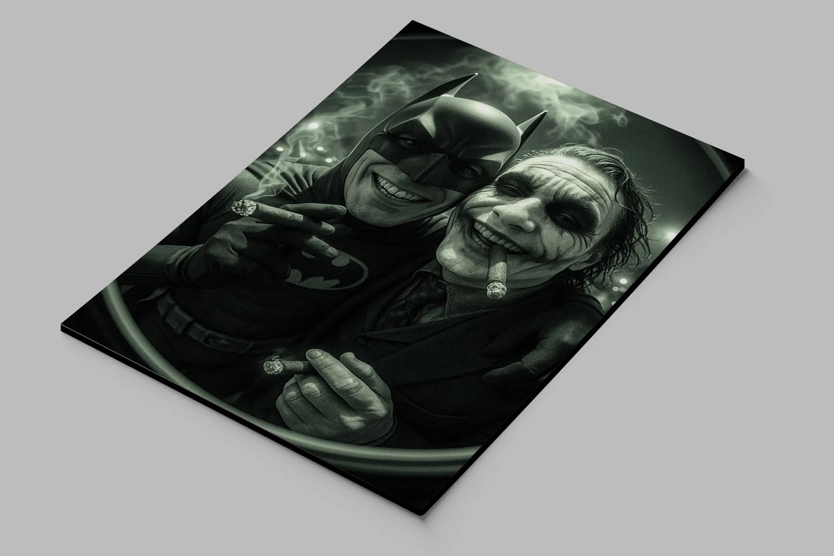 Cuadro 661 Batman Guason Puerta 40x30 Mdf Memoestampados - Imagen 2