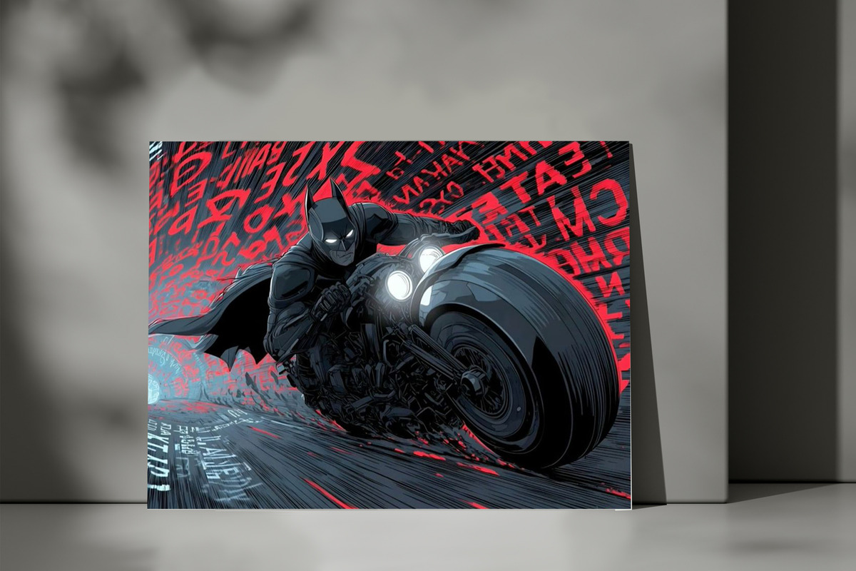 Cuadro 622 Batman Graffiti 70x100 Mdf Memoestampados - Imagen 3