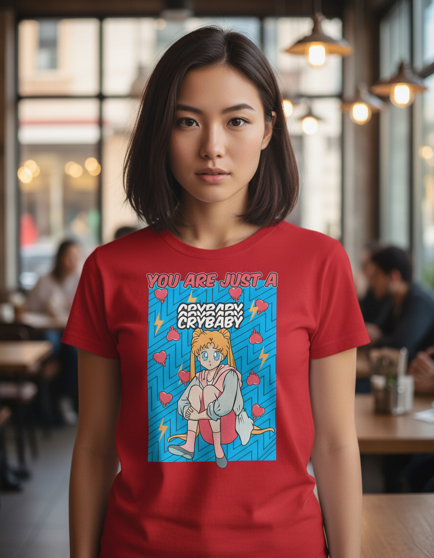 Remera: You Are Just Cry Baby Sailor Moon Memoestampados - Imagen 21