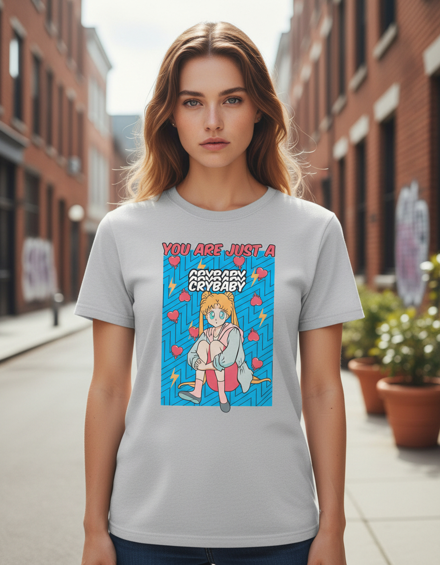 Remera: You Are Just Cry Baby Sailor Moon Memoestampados - Imagen 15