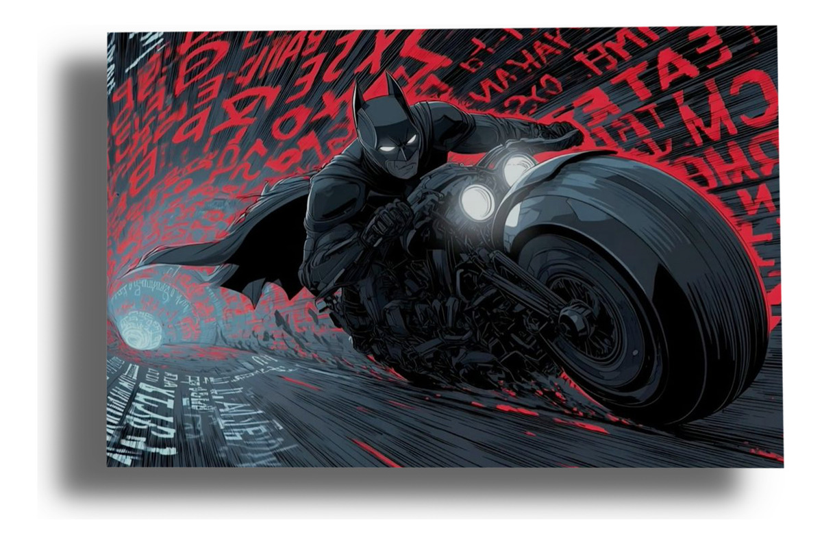 Cuadro 622 Batman Graffiti 40x30 Mdf Memoestampados