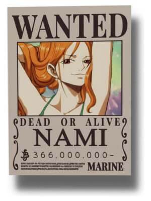 Cuadro 631 Nami Wanted 40x30 Mdf Memoestampados