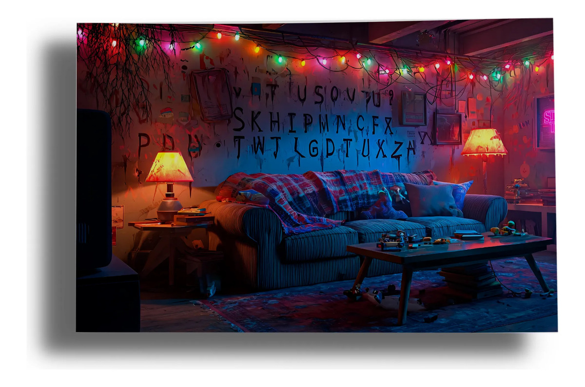 Cuadro 645 Stranger Things 50x70 Mdf Memoestampados