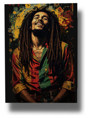 Cuadro 654 Bob Marley Reggae 40x30 Mdf Memoestampados