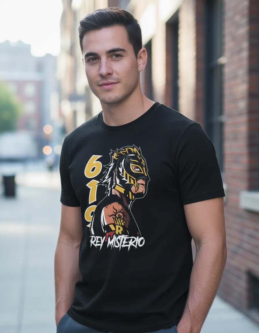 Remera: Rey Misterio Memoestampados
