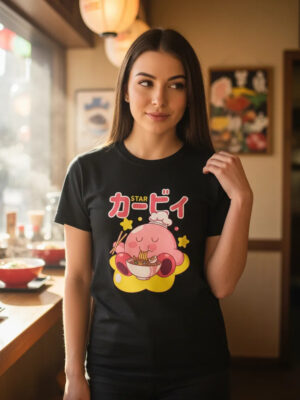 Remera: Kirby Ramen Memoestampados